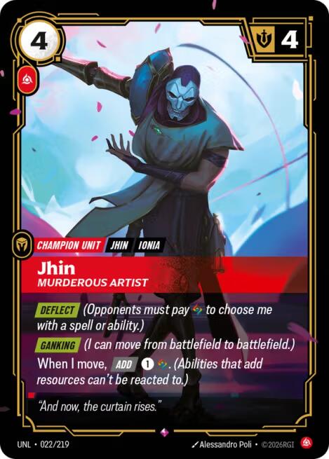 Riftbound: League of Legends Trading Card Game: Jhin - Murderous Artist card image