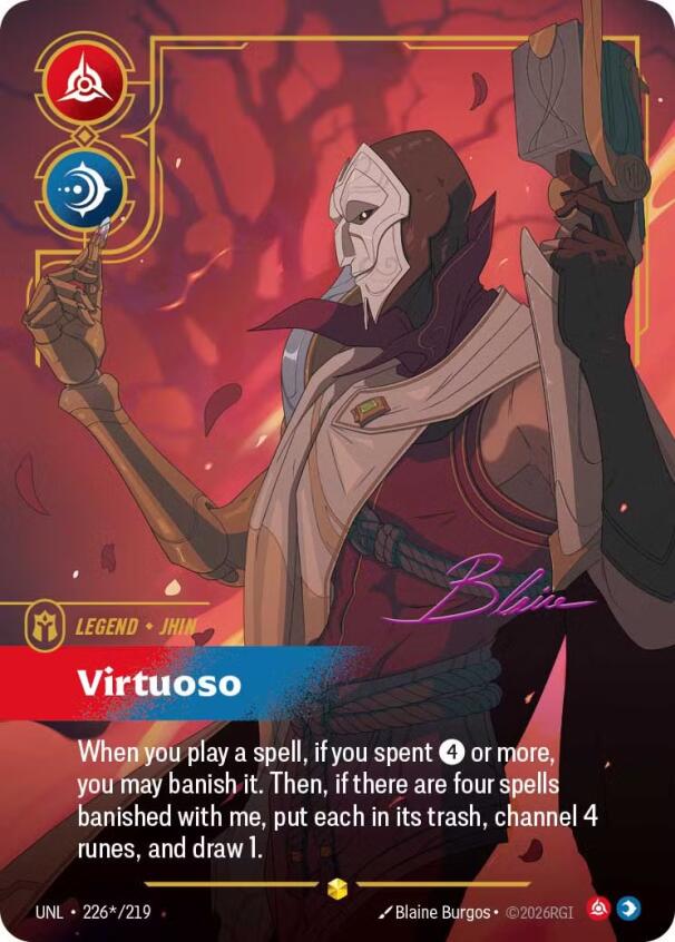 Riftbound: League of Legends Trading Card Game: Jhin - Virtuoso (Signature) card image