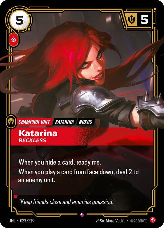 Riftbound: League of Legends Trading Card Game: Katarina - Reckless card image