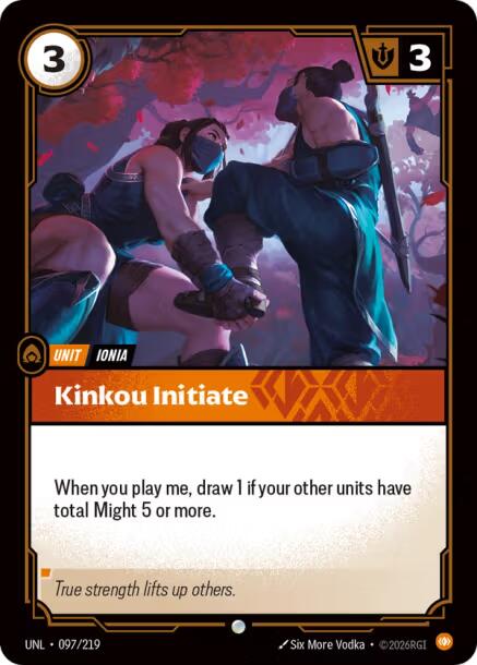 Riftbound: League of Legends Trading Card Game: Kinkou Initiate card image