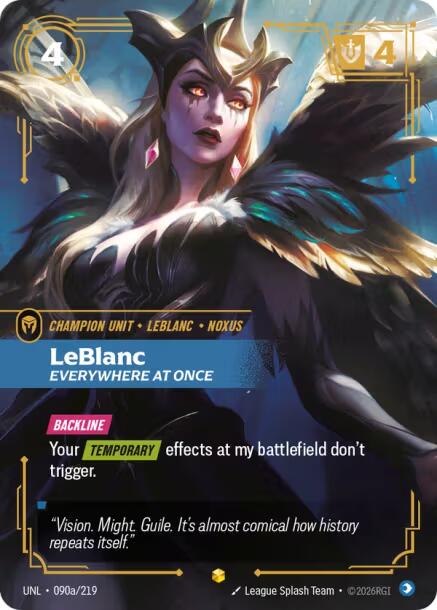 Riftbound: League of Legends Trading Card Game: LeBlanc - Everywhere At Once (Alternate Art) card image