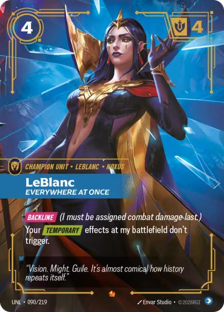 Riftbound: League of Legends Trading Card Game: LeBlanc - Everywhere At Once card image