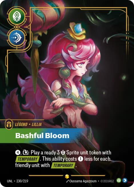 Riftbound: League of Legends Trading Card Game: Lillia - Bashful Bloom (Overnumbered) card image