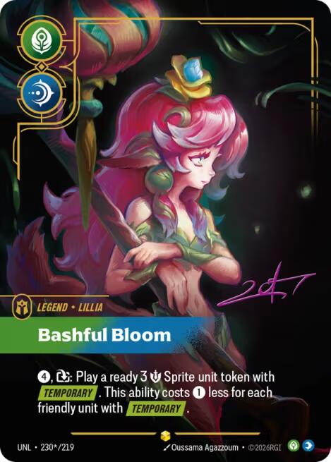 Riftbound: League of Legends Trading Card Game: Lillia - Bashful Bloom (Signature) card image