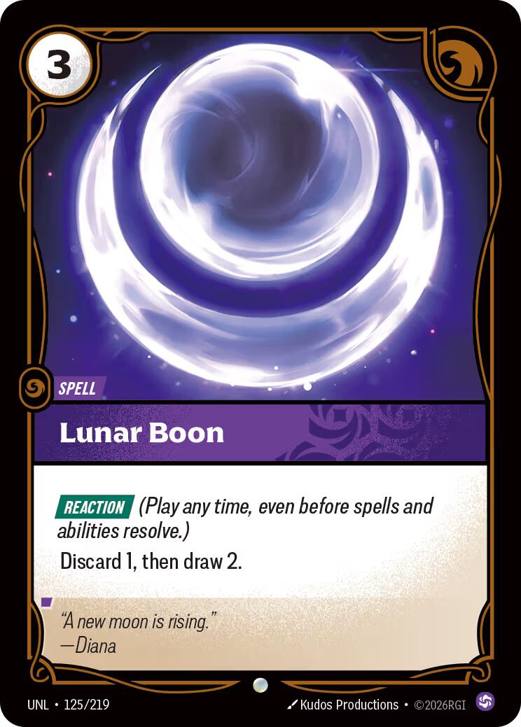 Riftbound: League of Legends Trading Card Game: Lunar Boon card image