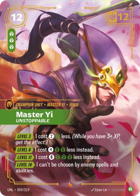 Riftbound: League of Legends Trading Card Game: Master Yi - Unstoppable card image