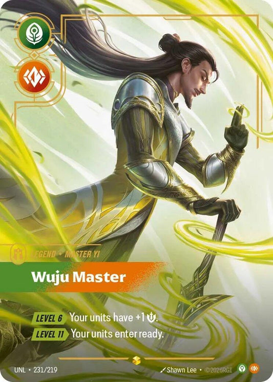 Riftbound: League of Legends Trading Card Game: Master Yi - Wuju Master (Overnumbered) card image