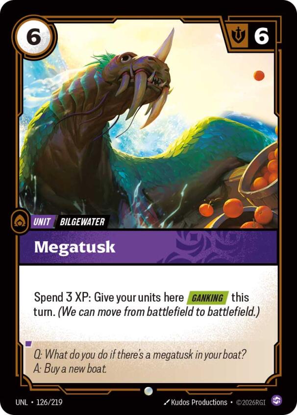 Riftbound: League of Legends Trading Card Game: Megatusk card image
