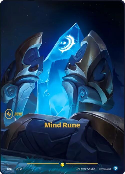 Riftbound: League of Legends Trading Card Game: Mind Rune (Alternate Art) card image