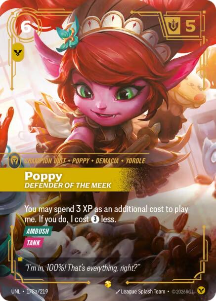 Riftbound: League of Legends Trading Card Game: Poppy - Defender of the Meek (Alternate Art) card image