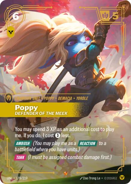 Riftbound: League of Legends Trading Card Game: Poppy - Defender of the Meek card image