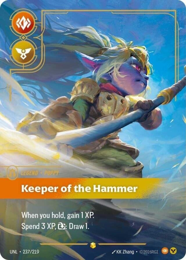 Riftbound: League of Legends Trading Card Game: Poppy - Keeper of the Hammer (Overnumbered) card image
