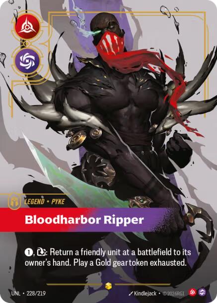 Riftbound: League of Legends Trading Card Game: Pyke - Bloodharbor Ripper (Overnumbered) card image