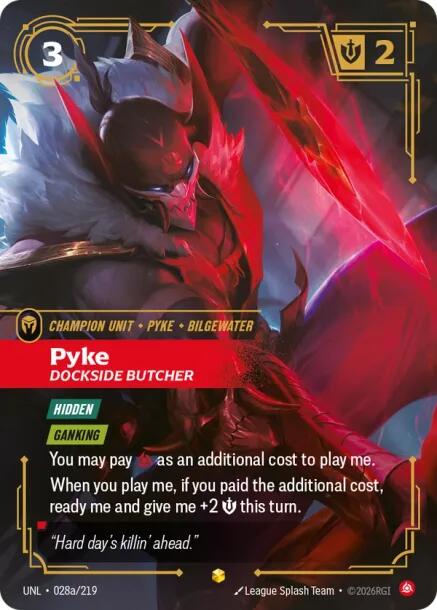 Riftbound: League of Legends Trading Card Game: Pyke - Dockside Butcher (Alternate Art) card image