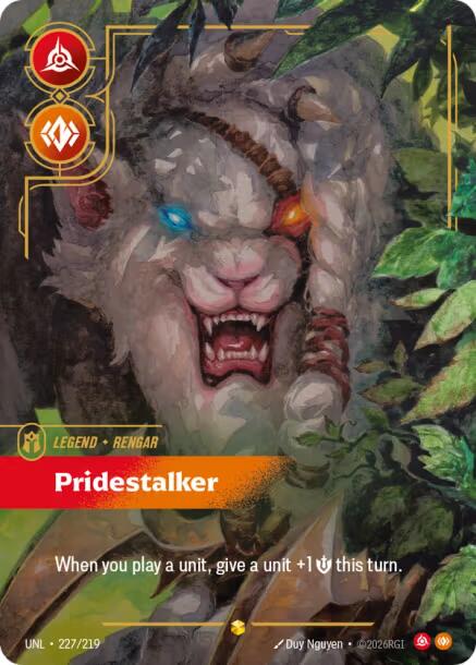 Riftbound: League of Legends Trading Card Game: Rengar - Pridestalker (Overnumbered) card image