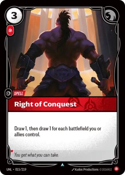 Riftbound: League of Legends Trading Card Game: Right of Conquest card image