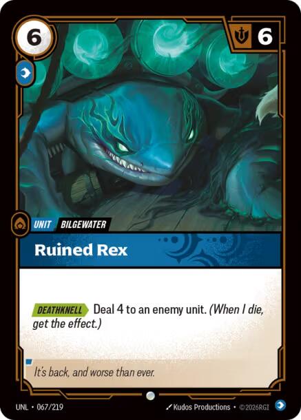 Riftbound: League of Legends Trading Card Game: Ruined Rex card image