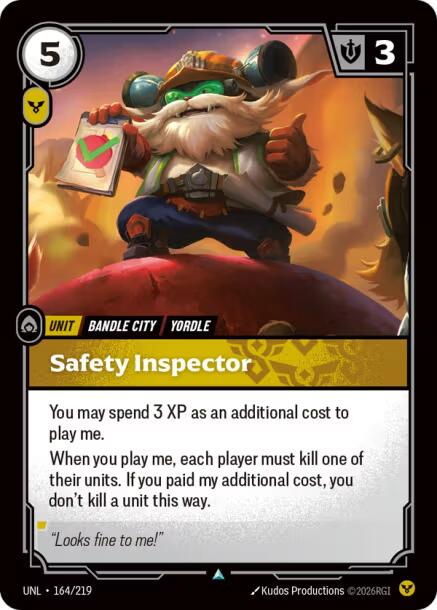 Riftbound: League of Legends Trading Card Game: Safety Inspector card image