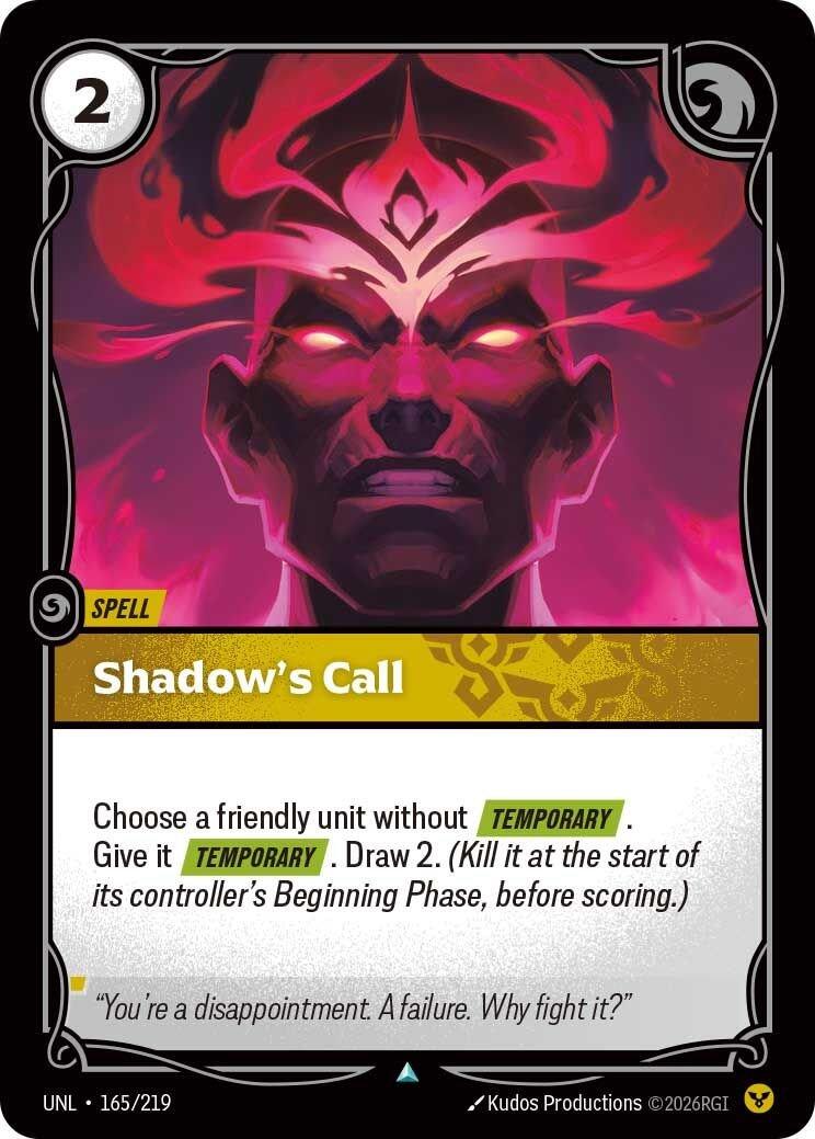 Riftbound: League of Legends Trading Card Game: Shadow's Call card image