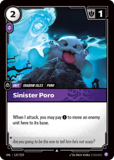 Riftbound: League of Legends Trading Card Game: Sinister Poro card image