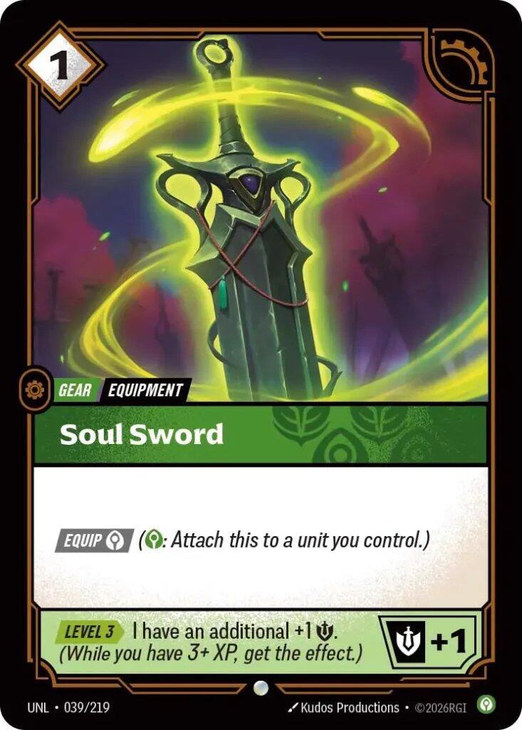 Riftbound: League of Legends Trading Card Game: Soul Sword card image