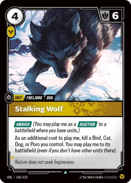 Riftbound: League of Legends Trading Card Game: Stalking Wolf card image