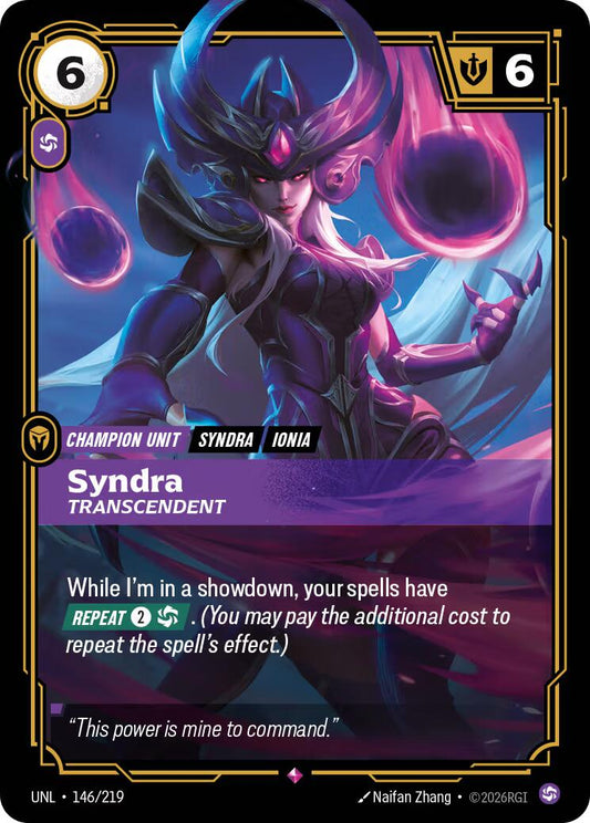Riftbound: League of Legends Trading Card Game: Syndra - Transcendent card image