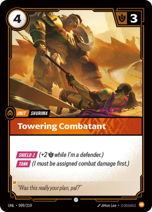 Riftbound: League of Legends Trading Card Game: Towering Combatant card image