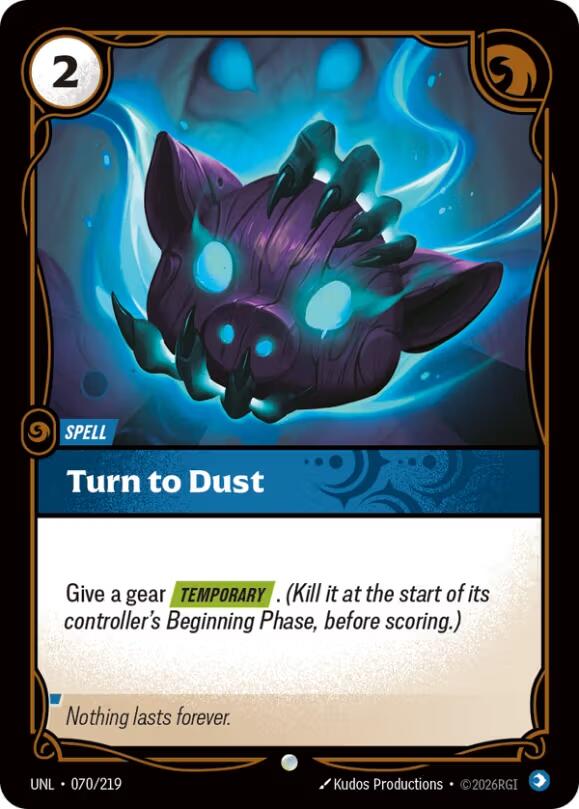 Riftbound: League of Legends Trading Card Game: Turn to Dust card image