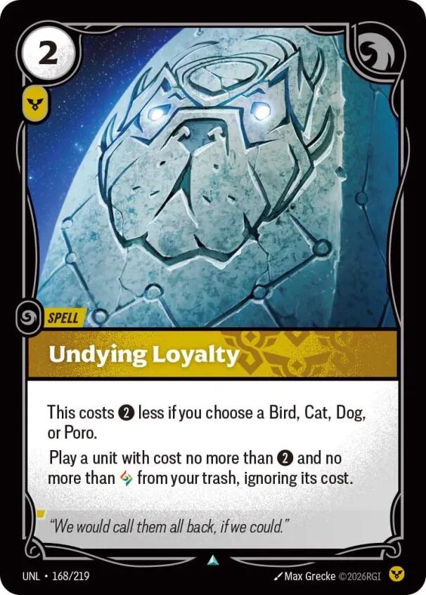 Riftbound: League of Legends Trading Card Game: Undying Loyalty card image