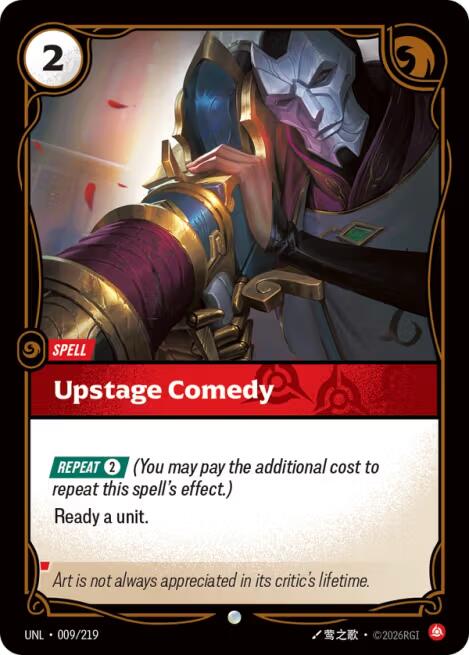 Riftbound: League of Legends Trading Card Game: Upstage Comedy card image