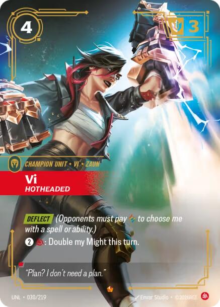 Riftbound: League of Legends Trading Card Game: Vi - Hotheaded card image