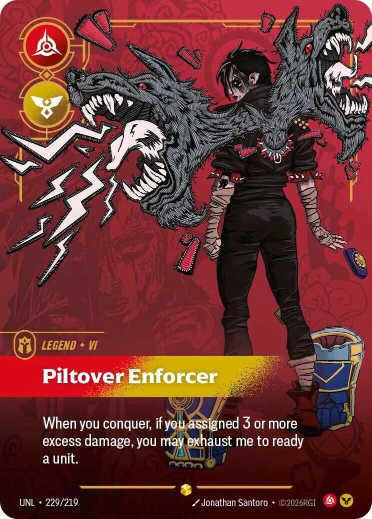Riftbound: League of Legends Trading Card Game: Vi - Piltover Enforcer (Overnumbered) card image