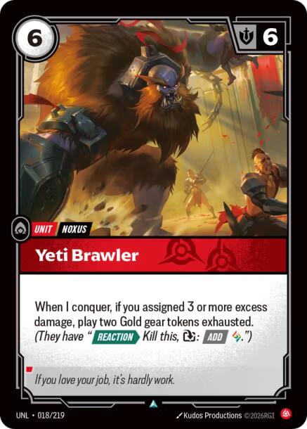 Riftbound: League of Legends Trading Card Game: Yeti Brawler card image