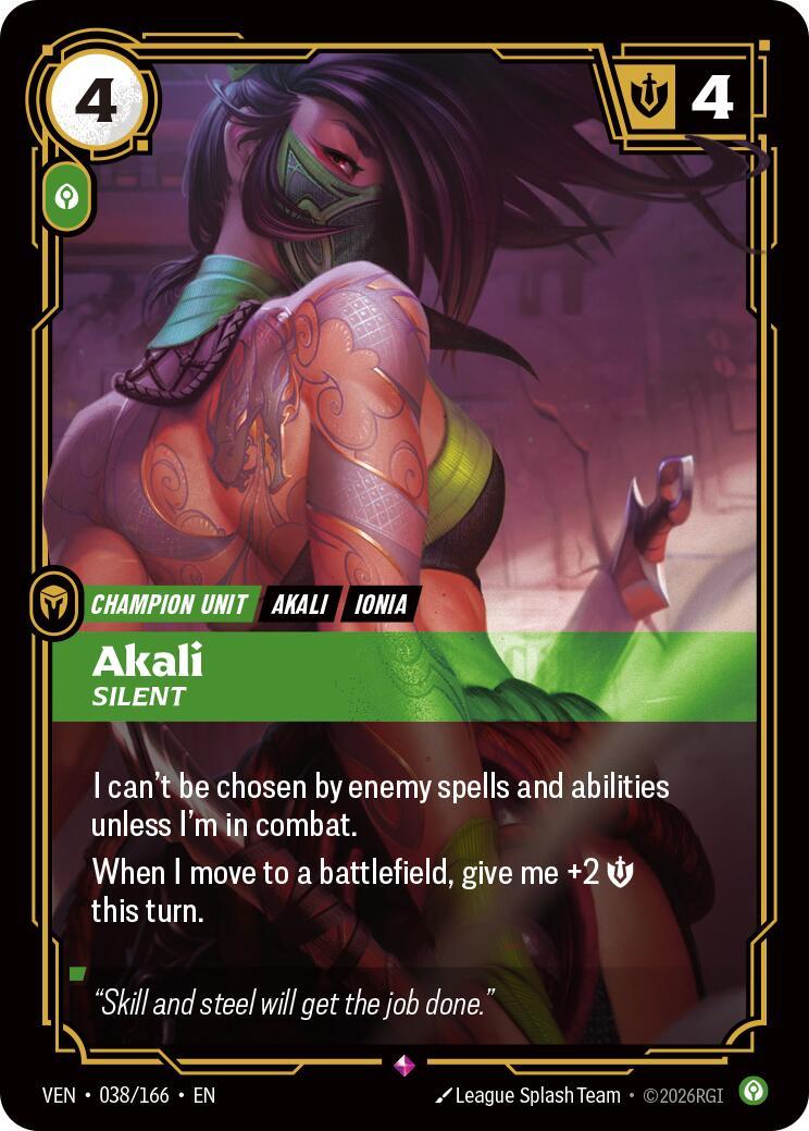 Riftbound: League of Legends Trading Card Game: Akali - Silent card image