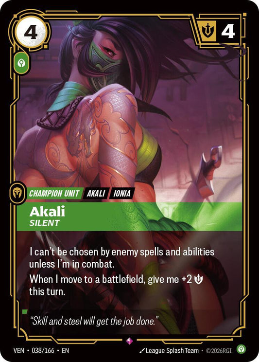 Riftbound: League of Legends Trading Card Game: Akali - Silent card image