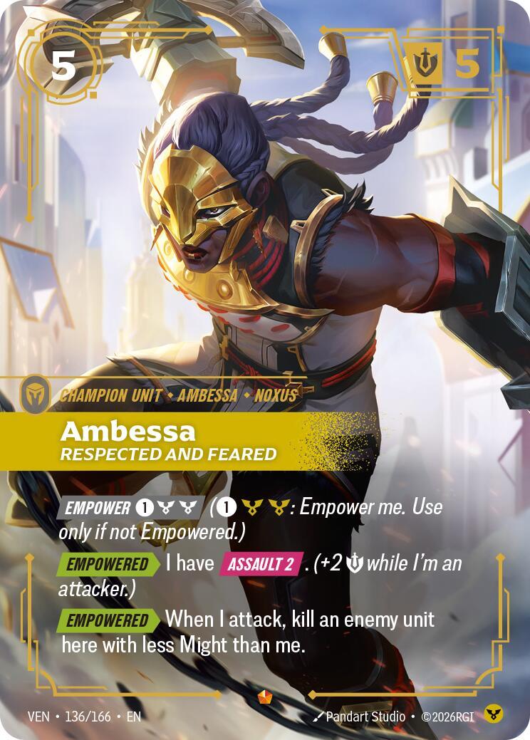 Riftbound: League of Legends Trading Card Game: Ambessa - Respected and Feared card image