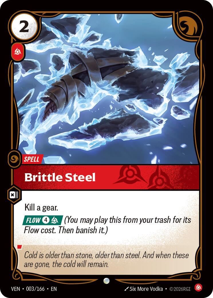 Riftbound: League of Legends Trading Card Game: Brittle Steel card image