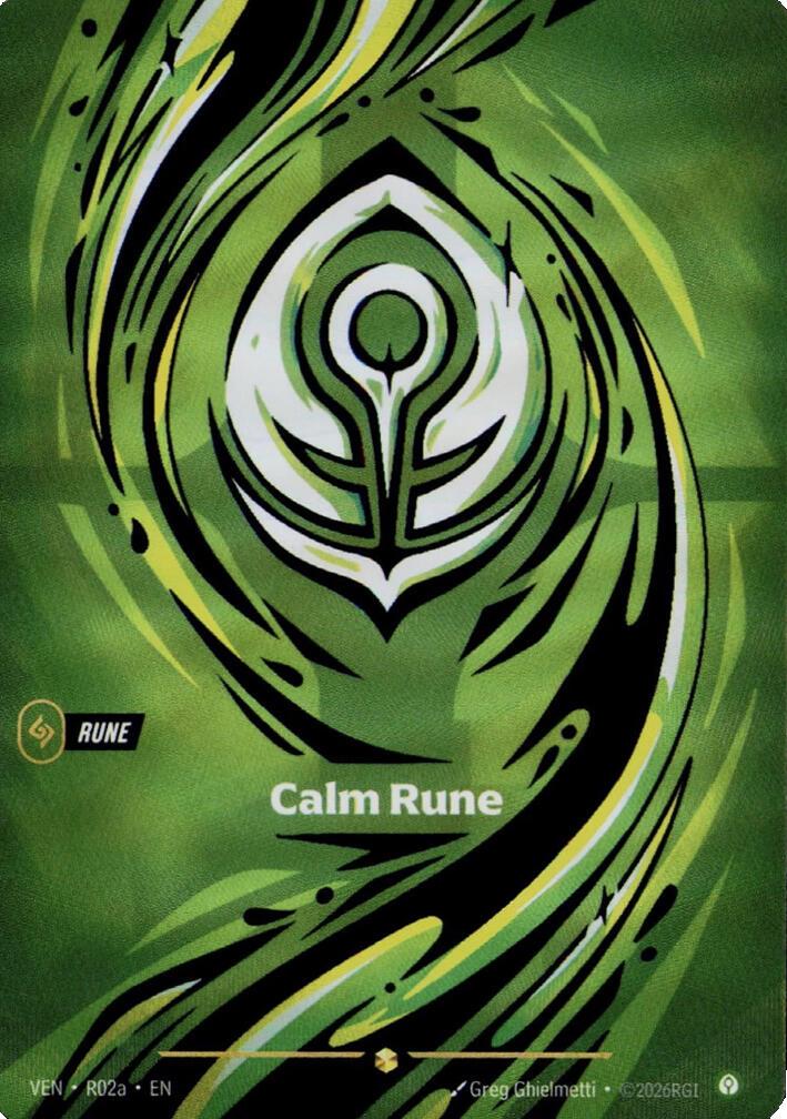 Riftbound: League of Legends Trading Card Game: Calm Rune (R02a) card image