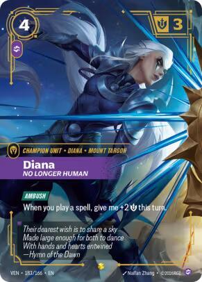 Riftbound: League of Legends Trading Card Game: Diana - No Longer Human (Overnumbered) card image
