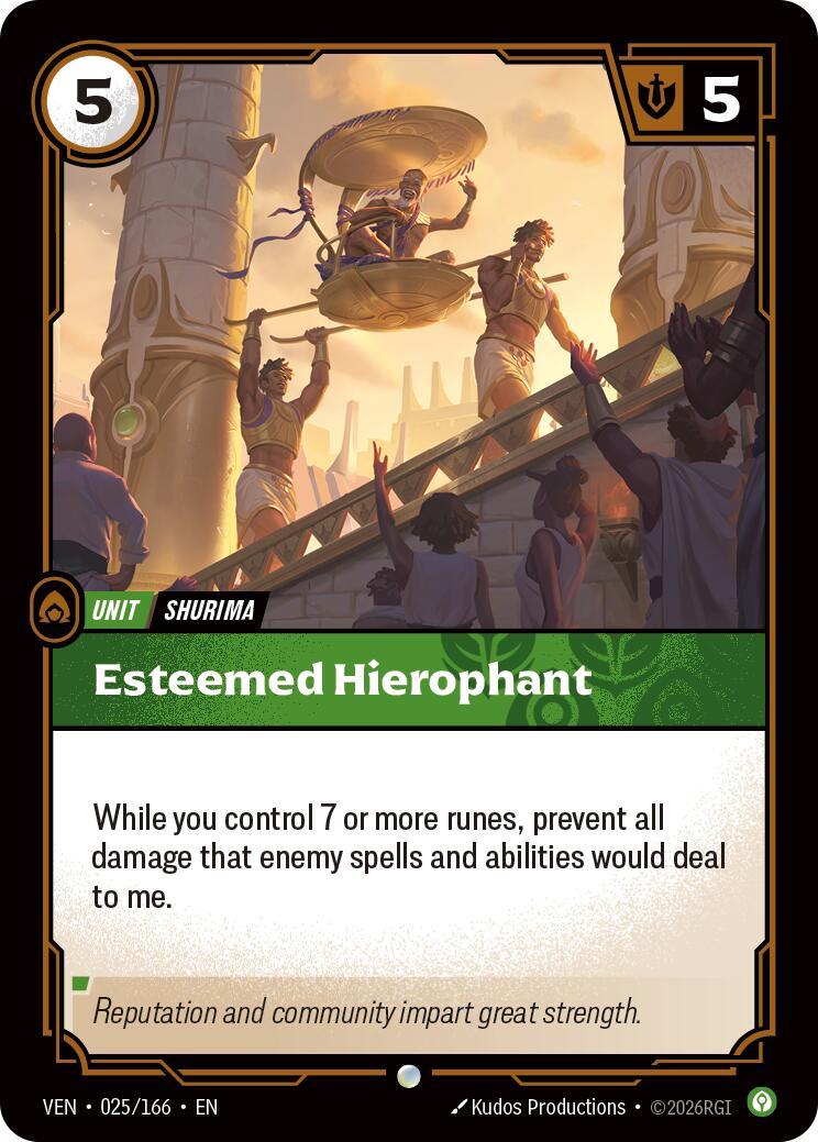 Riftbound: League of Legends Trading Card Game: Esteemed Hierophant card image