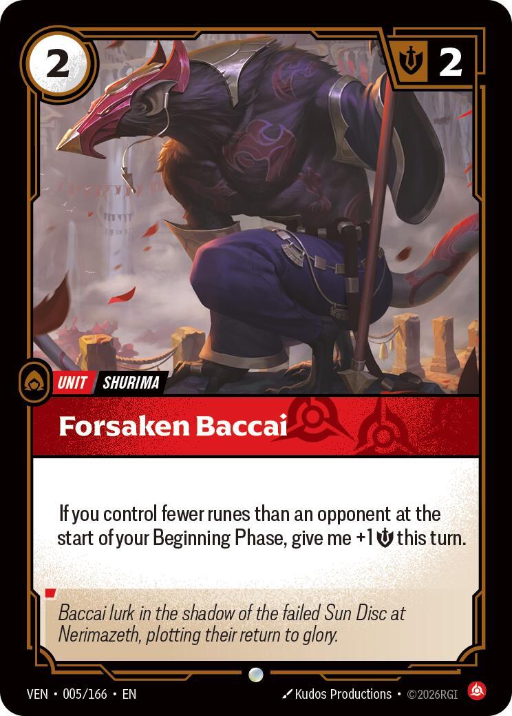 Riftbound: League of Legends Trading Card Game: Forsaken Baccai card image