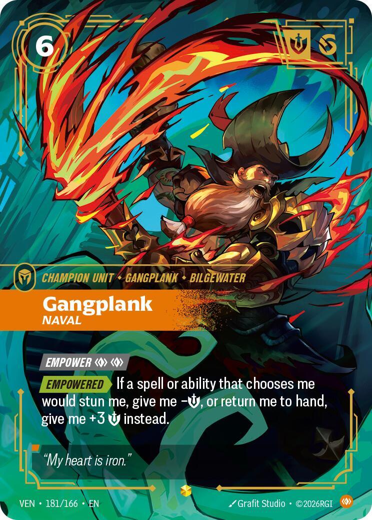 Riftbound: League of Legends Trading Card Game: Gangplank - Naval (Overnumbered) card image