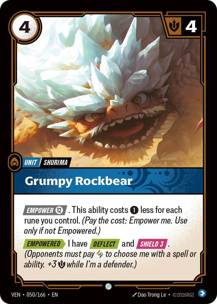Riftbound: League of Legends Trading Card Game: Grumpy Rockbear card image