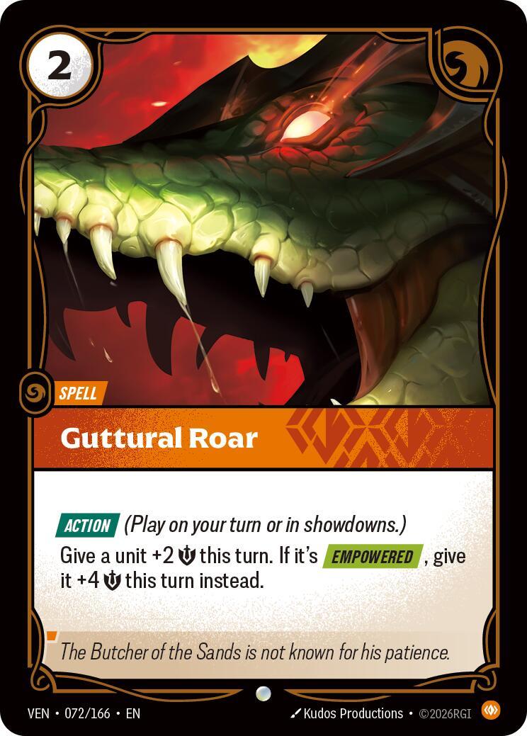Riftbound: League of Legends Trading Card Game: Guttural Roar card image