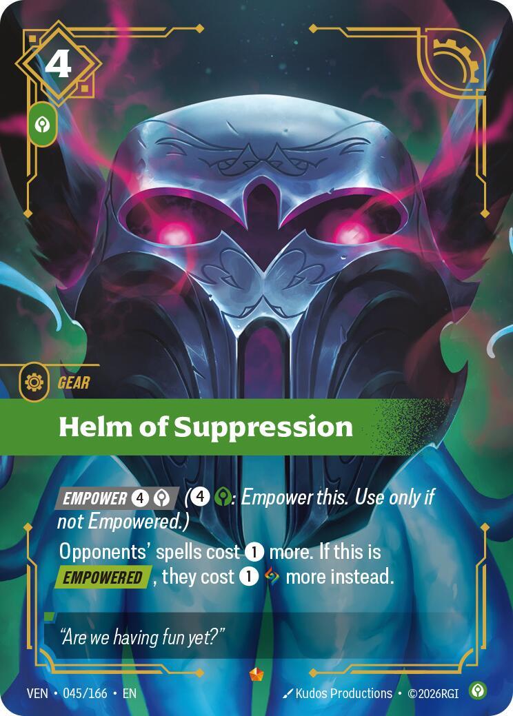 Riftbound: League of Legends Trading Card Game: Helm of Suppression card image