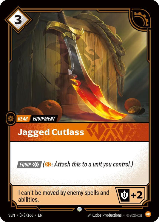 Riftbound: League of Legends Trading Card Game: Jagged Cutlass card image