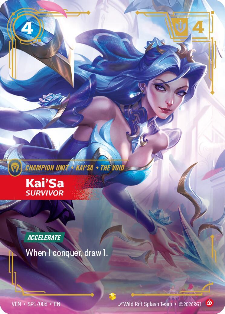 Riftbound: League of Legends Trading Card Game: Kai'Sa - Survivor card image