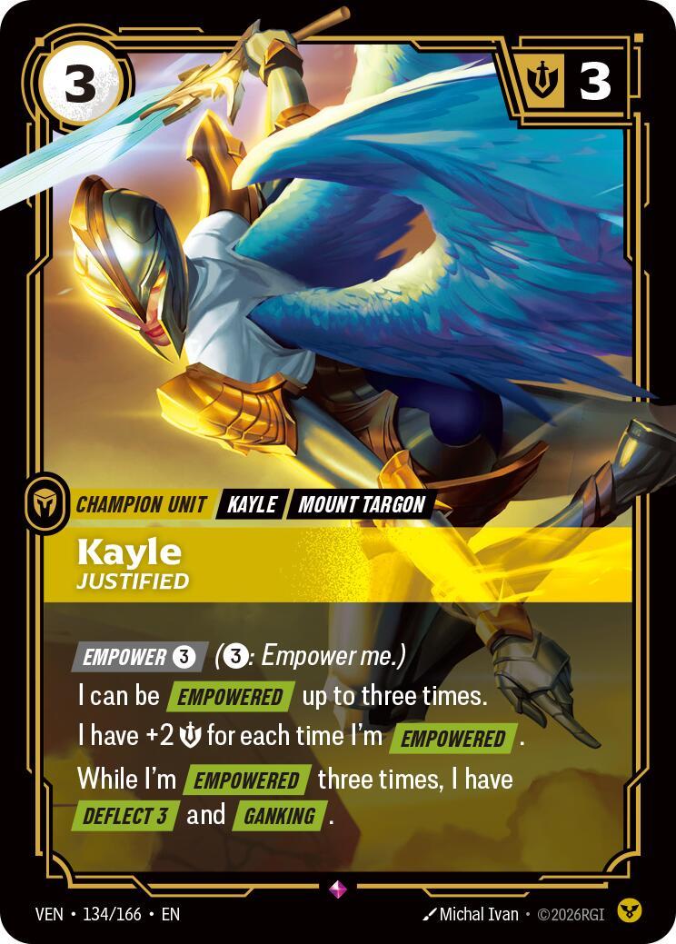 Riftbound: League of Legends Trading Card Game: Kayle - Justified card image
