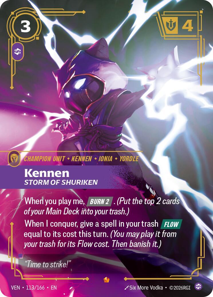 Riftbound: League of Legends Trading Card Game: Kennen - Storm of Shuriken card image